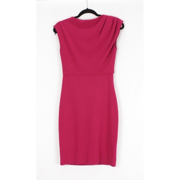 Diane Von Furstenberg Marchona Dress size 2 Pink Draped Pleated Sleeveless - Picture 2 of 9